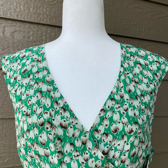 Anthropologie Moulinette Soeurs silk dress tulip floral print women’s size 6 - Picture 13 of 16